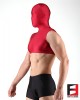 SPANDEX SHINY CROP RED WITH MASK SHCM01