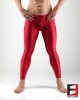 SPANDEX SHINY LEGGINGS RED (LOWER RISE) LGAL01