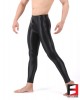 SPANDEX SLICK LEGGINGS BLACK (LOWER RISE) LGAL02