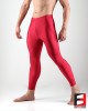 SPANDEX SHINY LEGGINGS RED WITH CROTCH ZIPPER (LOWER RISE) LGALZ01