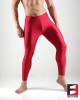 SPANDEX SHINY LEGGINGS RED WITH CROTCH ZIPPER (LOWER RISE) LGALZ01