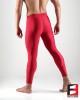 SPANDEX SHINY LEGGINGS RED WITH CROTCH ZIPPER (LOWER RISE) LGALZ01