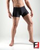 SPANDEX SHINY BOXERS BLACK LGD01