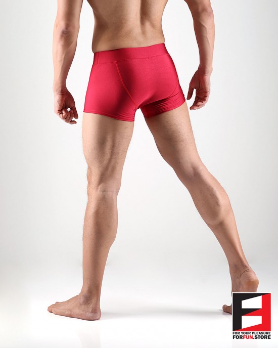 SPANDEX SHINY BOXERS RED LGD01