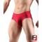 SPANDEX SHINY UNDERWEAR RED UWJ01