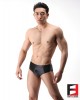 SPANDEX SLICK UNDERWEAR BLACK UWJB02