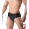 SPANDEX SLICK UNDERWEAR BLACK UWJB02