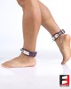 LEATHER WITH STAINLESS STEEL ANKLE RESTRAINTS AK004