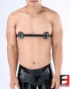 LEATHER BREAST BAND WITH NIPPLES SPIKED BT001