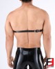 LEATHER BREAST BAND WITH NIPPLES SPIKED BT001