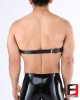 LEATHER BREAST BAND WITH OPEN NIPPLES SPIKED BT002