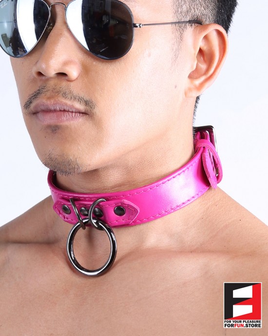 LEATHER CHOKER COLLAR CL005A
