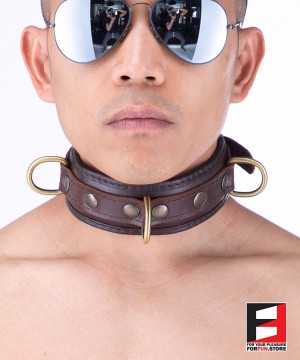 LEATHER CLASSIC COLLAR CL007
