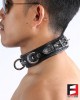 LEATHER BONDAGE COLLAR CL008A