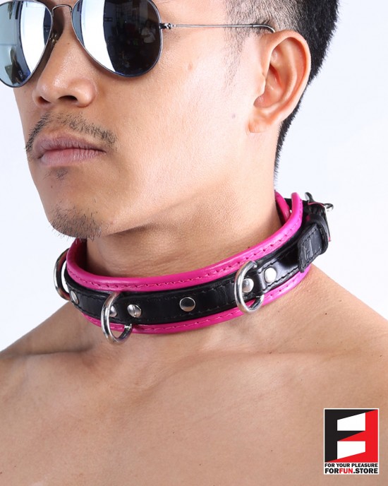 LEATHER BONDAGE COLLAR CL008A