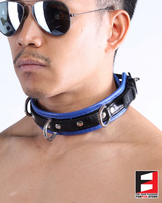 LEATHER BONDAGE COLLAR CL008A