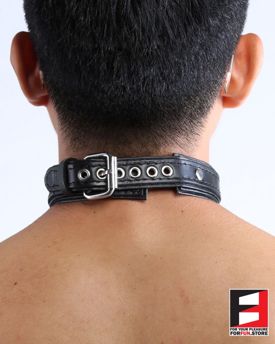 LEATHER CHOKER COLLAR CL008B