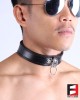 LEATHER RING-CHOKER COLLAR CL009A