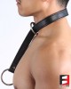 LEATHER SERIOUS BONDAGE CHOKER COLLAR CL010A