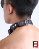 LEATHER SERIOUS BONDAGE CHOKER COLLAR CL010B