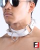 LEATHER SERIOUS BONDAGE CHOKER COLLAR CL010B