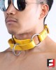 LEATHER SERIOUS BONDAGE CHOKER COLLAR CL010B