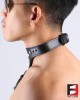 LEATHER O-RING COLLAR CL012A