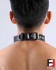 LEATHER O-RING COLLAR CL012A