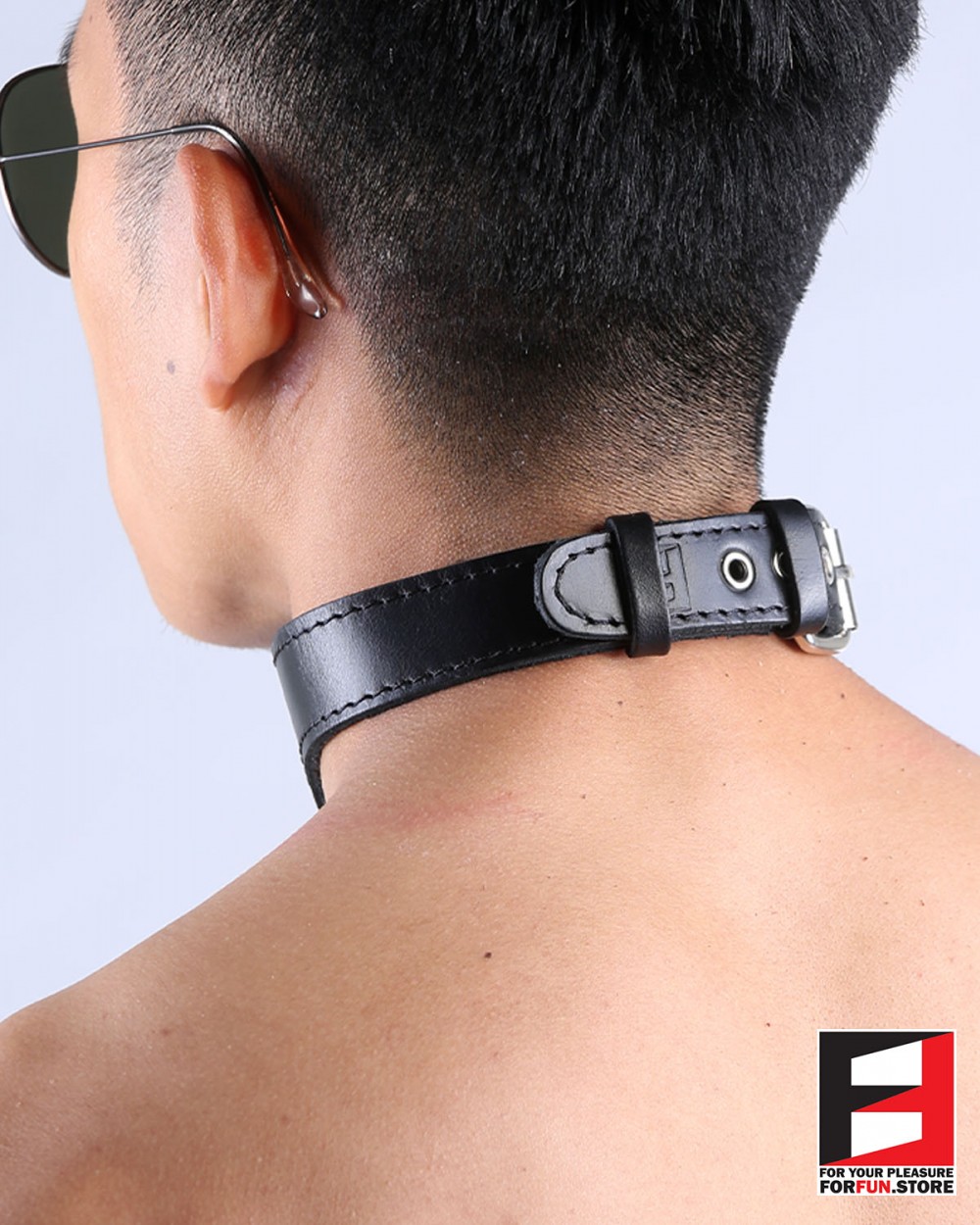 LEATHER ORING COLLAR FOR YOUR PLEASURE FORFUN