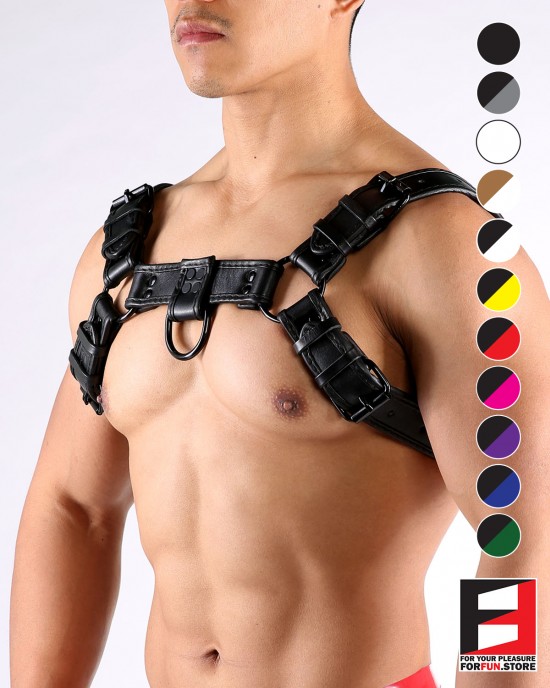 LEATHER BULLDOG PREMIUM HARNESS HS004PB