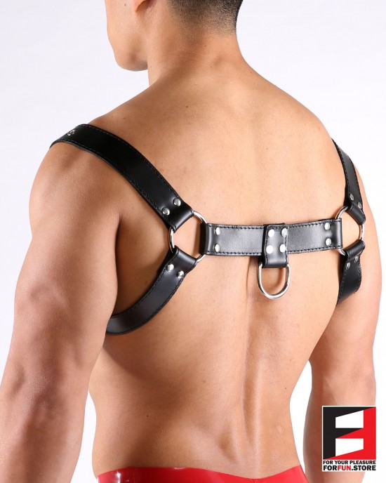 LEATHER BULLDOG BASIC HARNESS HS004