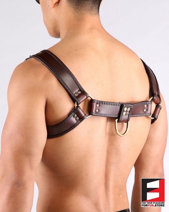 LEATHER BULLDOG CLASSIC HARNESS HS004B