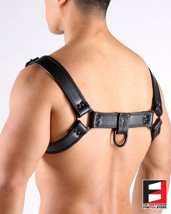 LEATHER BULLDOG PREMIUM HARNESS HS004PB