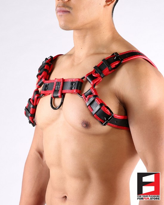 LEATHER BULLDOG PREMIUM HARNESS HS004PB