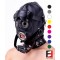 LEATHER ROUND EYES GIMP HOOD WITH GAG MA004