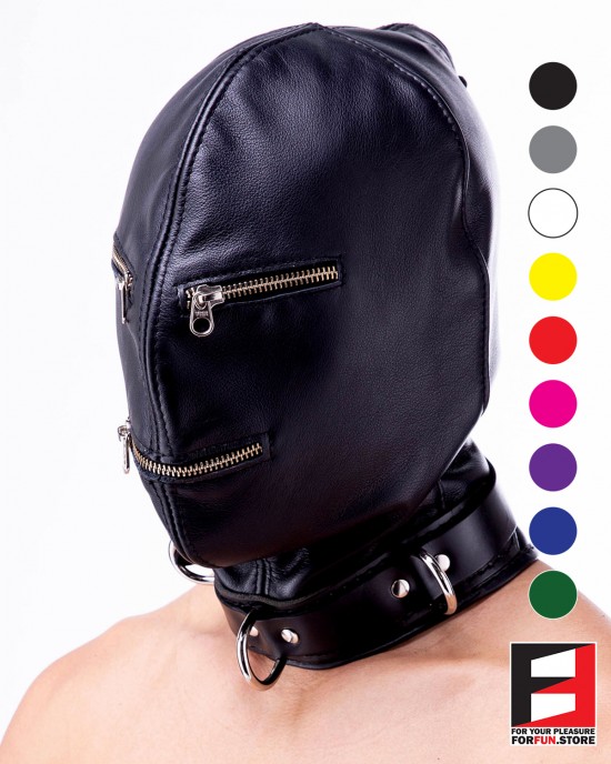 LEATHER ZIPPERS MASK MA005