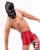 LEATHER ROUND EYES GIMP HOOD WITH GAG MA004