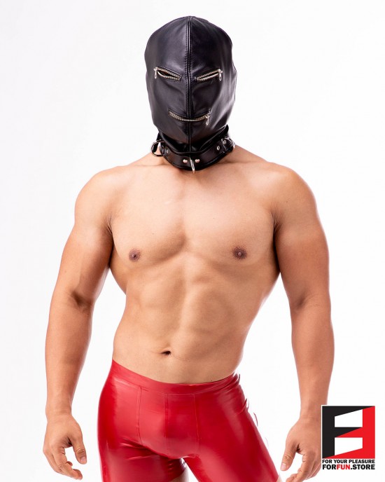 LEATHER ZIPPERS MASK MA005