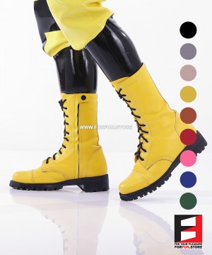 LEATHER COLOR COMBAT BOOTS SE-BOOT12C LEATHER COLOR COMBAT BOOTS SE-BOOT12C