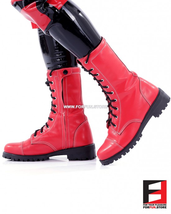LEATHER COLOR COMBAT BOOTS SE-BOOT12C