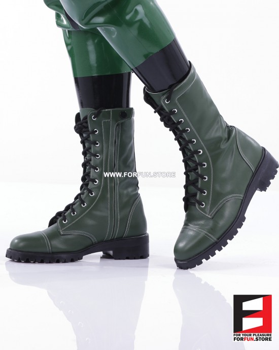 LEATHER COLOR COMBAT BOOTS SE-BOOT12C