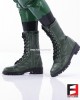 LEATHER COLOR COMBAT BOOTS SE-BOOT12C