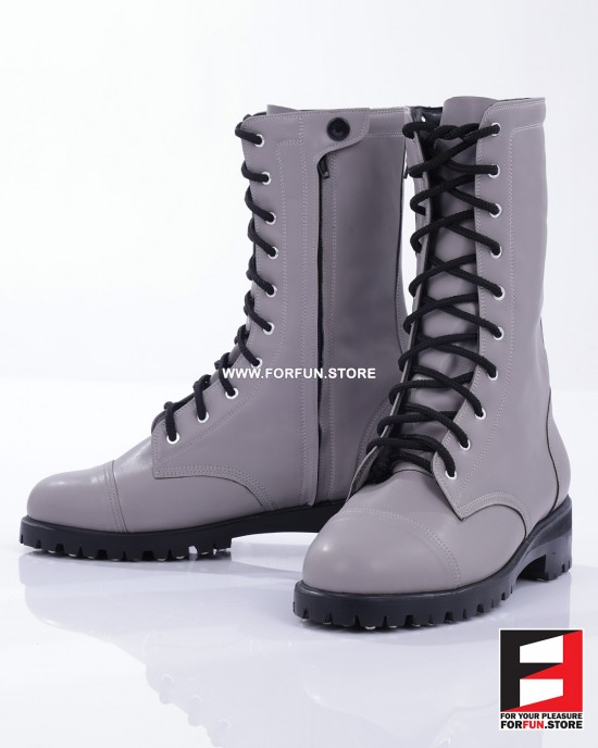 LEATHER COLOR COMBAT BOOTS SE-BOOT12C