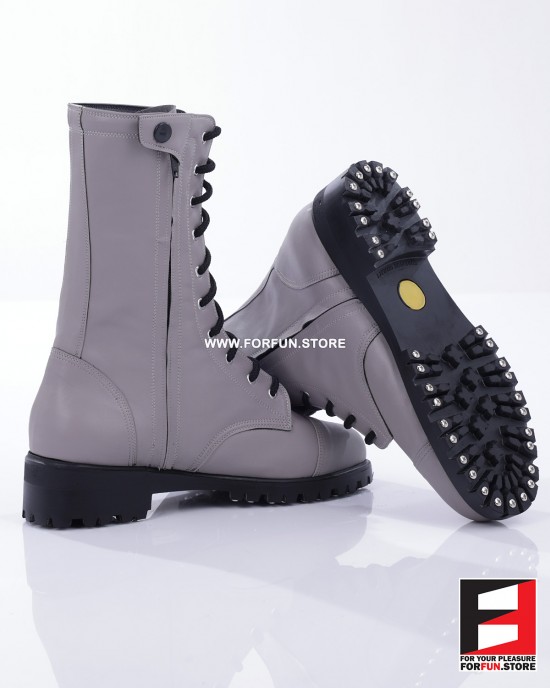 LEATHER COLOR COMBAT BOOTS SE-BOOT12C