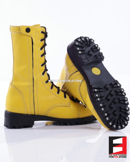 LEATHER COLOR COMBAT BOOTS SE-BOOT12C