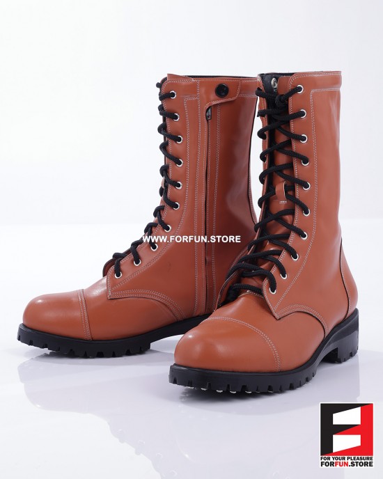 LEATHER COLOR COMBAT BOOTS SE-BOOT12C