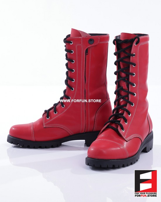 LEATHER COLOR COMBAT BOOTS SE-BOOT12C