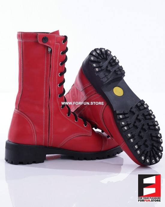 LEATHER COLOR COMBAT BOOTS SE-BOOT12C