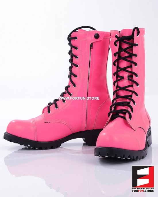 LEATHER COLOR COMBAT BOOTS SE-BOOT12C