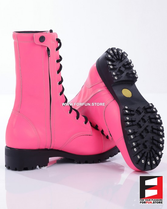 LEATHER COLOR COMBAT BOOTS SE-BOOT12C